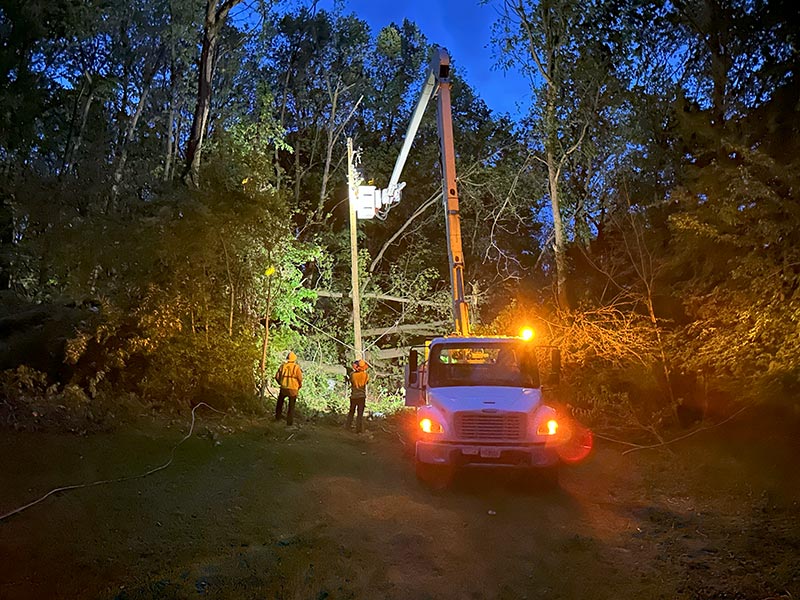 restoring power at night